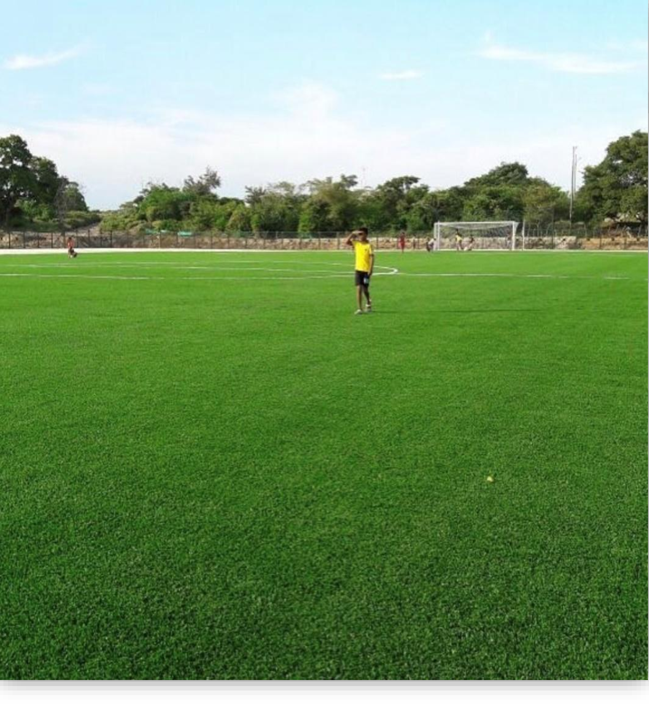 Cancha de fútbol construida por el Consorcio Fútbol Baranoa