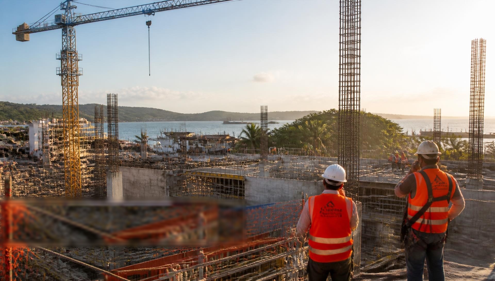 Obra civil en construcción ejecutada por CMAA S.A.S. en la Costa Atlántica